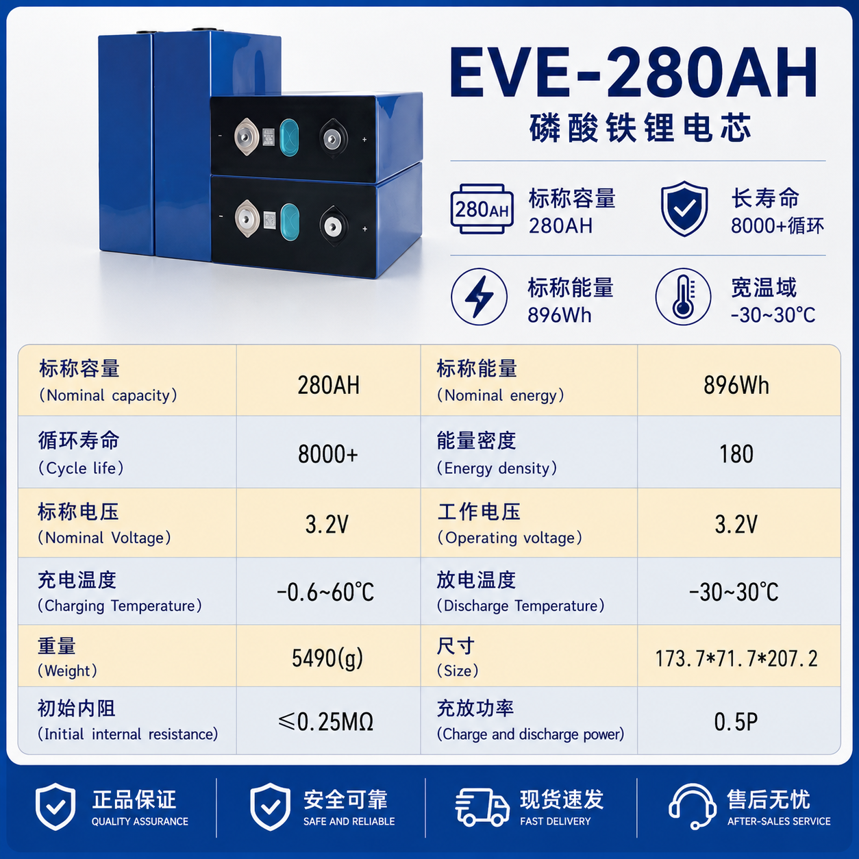 EVE 280Ah LiFePO4 cell